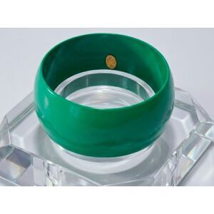 Lee Angel VINTAGE Women's Enamel Bubble Wide Bangle Bracelet NWT 198